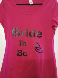 Adult Female Costumes to Hire - Bride to Be - Shirt (size 34)